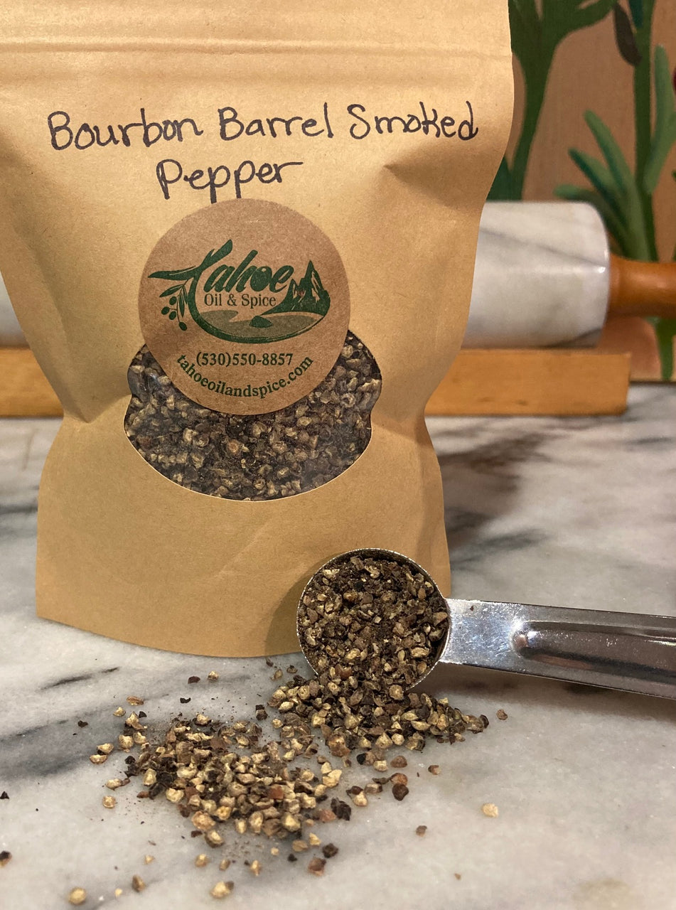 Bourbon Barrel Smoked Pepper (Cracked)